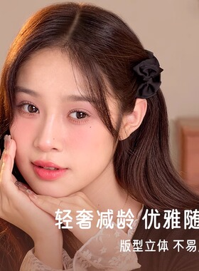 黑色蝴蝶结小抓夹女2025新款