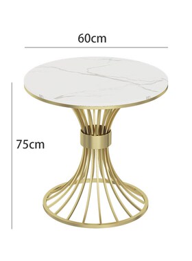 酒店大堂休闲餐桌椅组合大理石圆形小桌子销售部会客接待洽谈桌椅