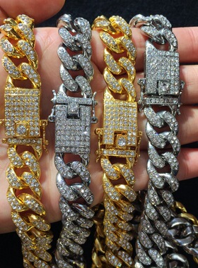 极速Goldedn Link Chain Necklace Men Hip hop Necklace Jewelry