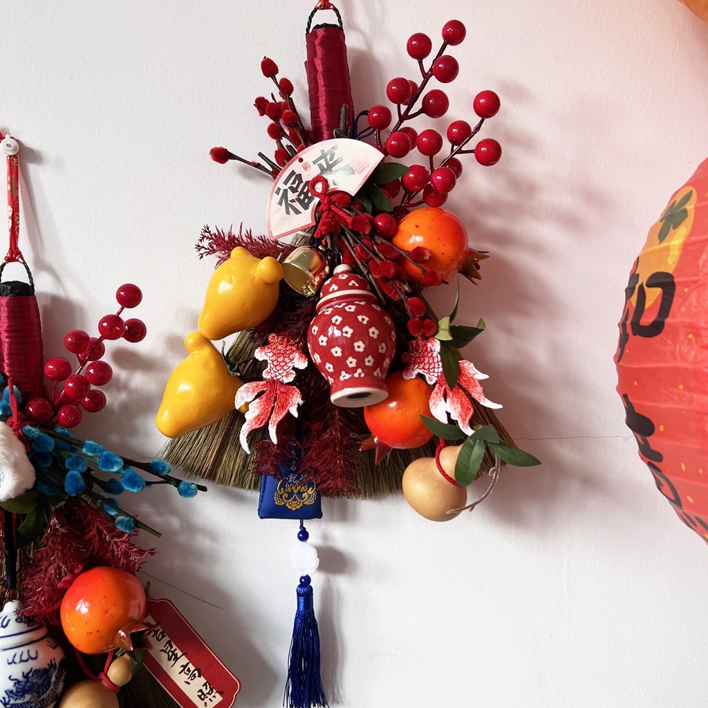 2026迎新年宵花环门挂套餐鲜花花束礼物高档手工花艺礼品挂件装饰,淘宝优惠券,粉丝福利购,淘宝优惠卷