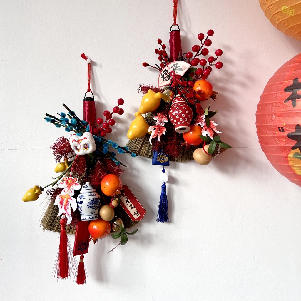 2026迎新年宵花环门挂套餐鲜花花束礼物高档手工花艺礼品挂件装饰,淘宝优惠券,粉丝福利购,淘宝优惠卷