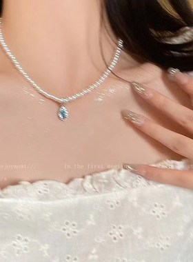 新款法式轻奢珍珠项链女ins高级感气质百搭时尚锁骨链名媛网红颈