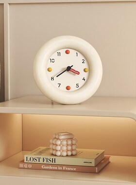 极速奶油风客厅卧室台式座钟装饰品家居玄关电视柜创意Y简约桌面