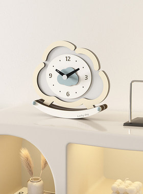 极速客厅桌面摆件家居装饰品钟表电视柜玄L关时钟创意简约摆放式