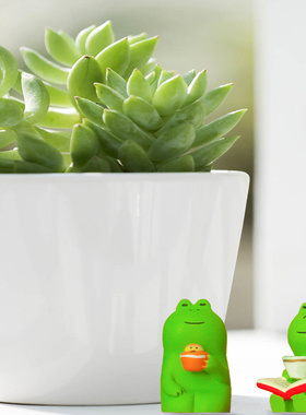 新品治愈情绪g小摆件仙女不生气无事青蛙解压桌面创意可爱办公桌