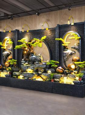 水幕墙流水屏风隔断客厅庭院假山鱼池喷泉会所花园水景观落地装饰