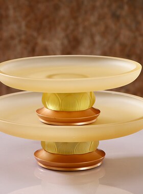 新品琉璃佛具用品大全供奉供具套装供佛香炉供盘供杯Y花瓶供灯家