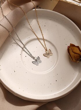 极速51565 Butterfnly Pendant Necklace clavicle chain蝴蝶吊坠
