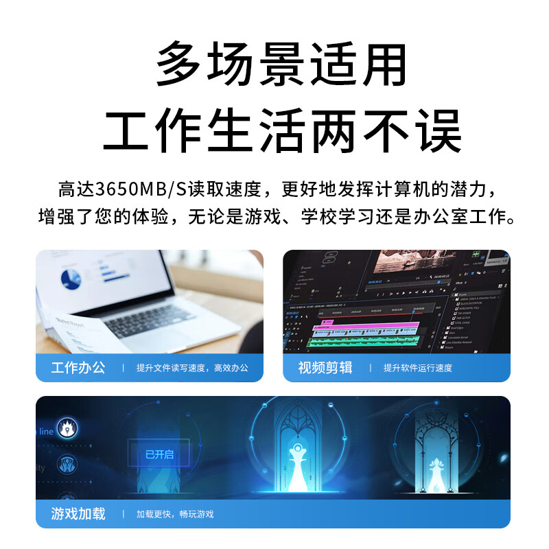 梵想S542PRO 2242固态硬盘1t长江存储2T笔记本512G NVMe电脑SSD - 图1