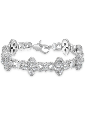 APORRO 四叶草系列璀璨幸运手工满镶设计感高级质感手链 礼物男女