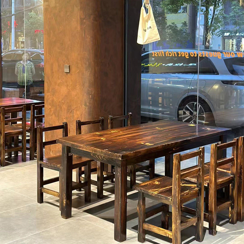 速发复古烤旧桌椅烧做店破店肥哈桌子串串火锅店桌实木凳代0年8工,淘宝优惠券,粉丝福利购,淘宝优惠卷