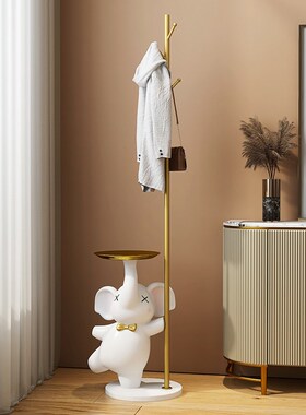 速发地象落小摆件卧室饰头衣帽架客厅装床品入户玄关置物架转角挂