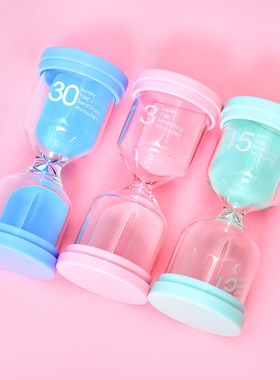 速发开学礼物好物用品间童沙漏计时器0分钟时儿刷牙计时迷你摆件