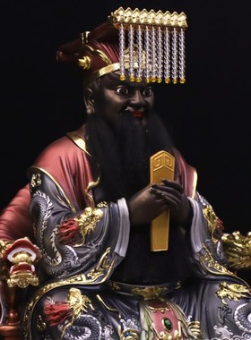 速发酆都北神像丰都北阴树大太君12寸16寸大脂佛像客厅桌面摆件