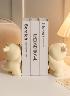 创意可爱小龙书挡摆件办公室桌面书柜家居装饰品情绪治愈生日礼物