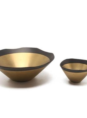 新中式轻奢小果盘摆件创意样板间摆设酒店客厅家居装饰品