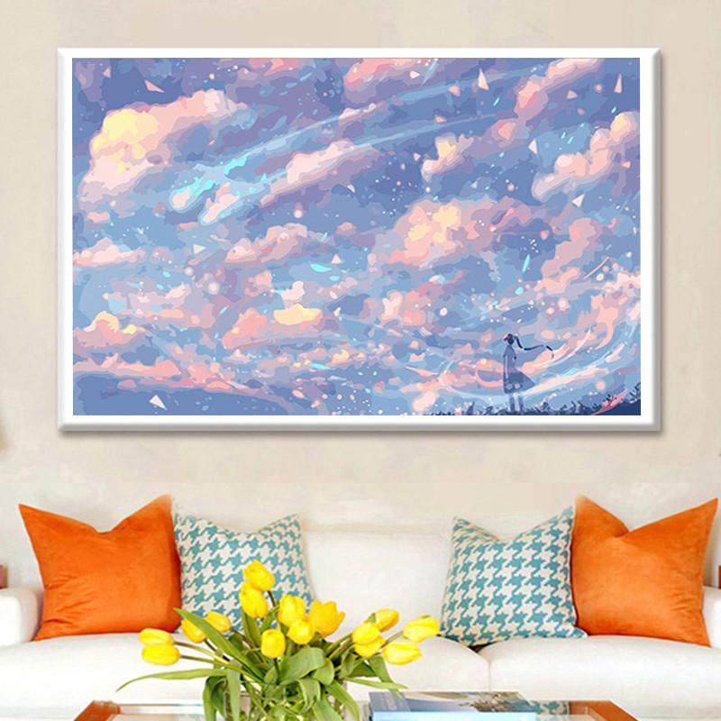 钻石画2025新款卡通风景5d点贴钻十字绣客厅卧室学生简单小幅满钻,淘宝优惠券,粉丝福利购,淘宝优惠卷