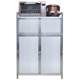 Multi-layer stainless steel cabinet storage cabinet household aluminum alloy kitchen storage cabinet living room dining side cabinet balcony cabinet