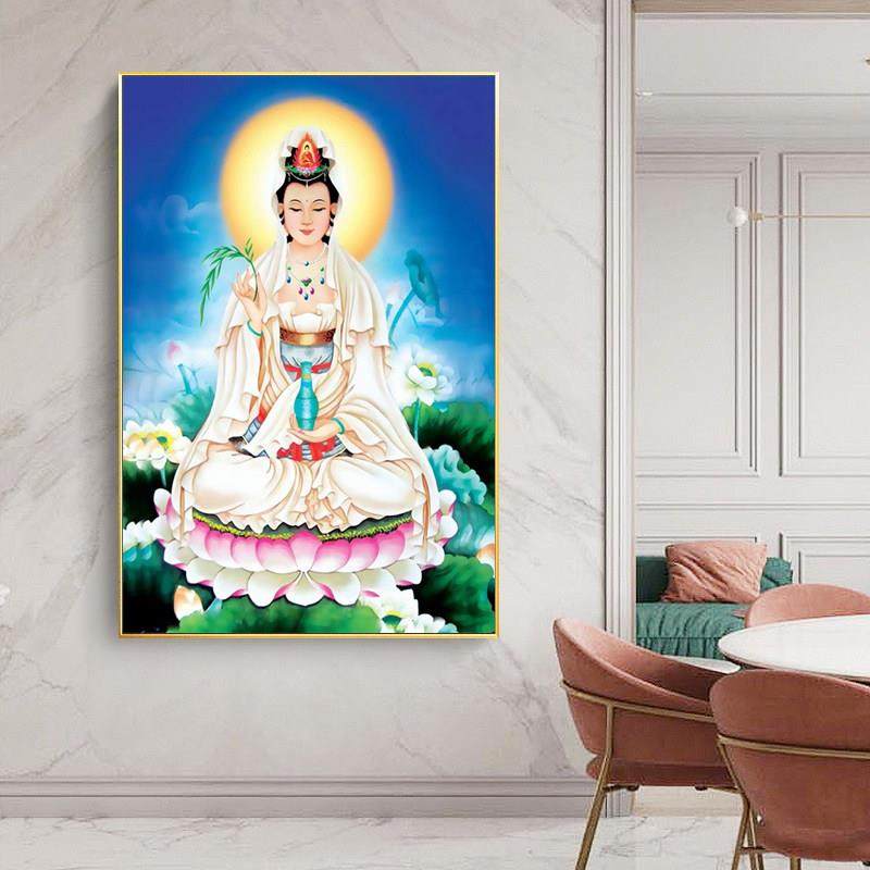 钻石画满钻2025新款佛像菩萨点贴钻十字绣坐莲观音送子手工diy,淘宝优惠券,粉丝福利购,淘宝优惠卷