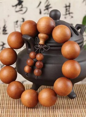 极速老山檀香手串108颗印度老山檀佛珠檀L香木项链女珠男安神黑肉