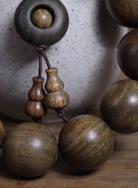 极速绿檀佛珠手串男女手链印度小叶E紫檀金丝楠木黄花梨木沉香黑