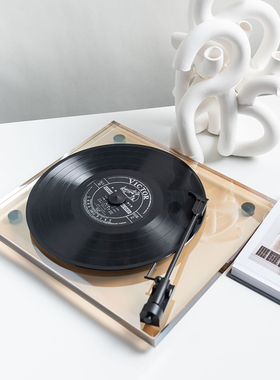 新品装饰推荐唱片系列摆件简约现B代创意样板间电视柜桌面客厅装