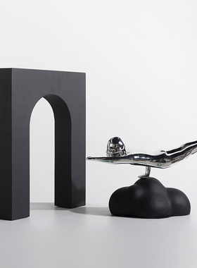 新品装饰推荐追梦小子摆件u酒店样板房家居客厅树脂玄关工艺品装