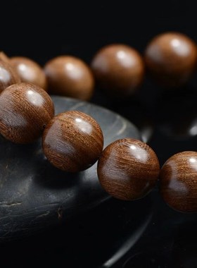 极速金丝檀木手串金丝楠s木乌木阴沉木佛珠车挂男女士情侣紫檀手