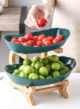 极速Table Plates For Serving Plates DinnerwareQ Wooden Parti