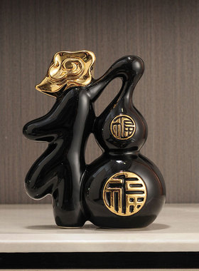 速发芦约福葫简摆件客厅创意新中式办公室轻奢装饰品玄关客厅酒柜