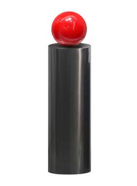 速发圆柱展示台样板房电视柜旁落地圆形底座橱装窗饰品雕塑不锈钢