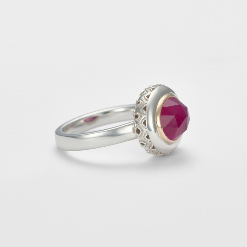 925 silver ruby ring