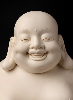 新品《大福报》林建平陶瓷摆件z大肚弥勒笑佛弥勒佛招财送礼摆件