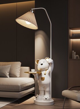 新品暴力熊客厅大型落地摆件托盘床头柜沙发旁家具装W饰品乔迁新