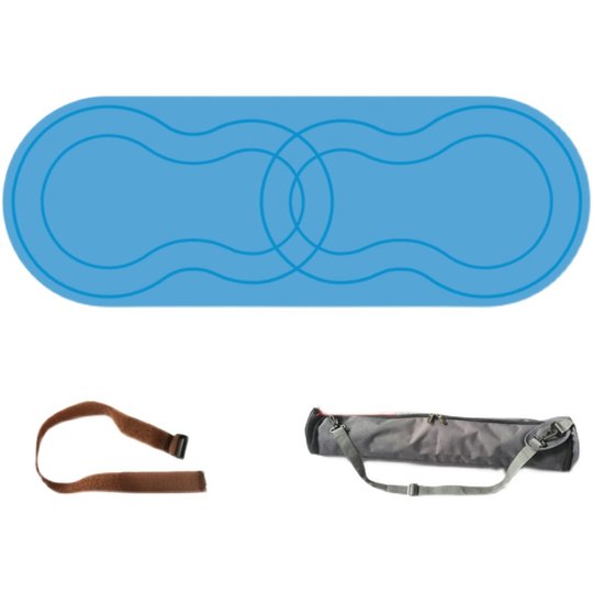 椭圆形瑜伽垫定制logo图案天然橡胶防滑土T豪垫瑜伽馆家用