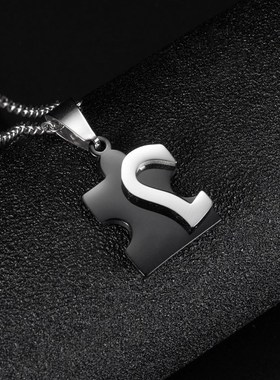 极速Fashion accessories love puzzles titanium steel Zcouple