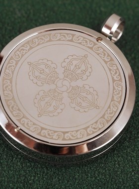 极速合金噶乌f嘎莲花透明水晶金刚玻璃窗礼品转筒男女轻巧吊坠项