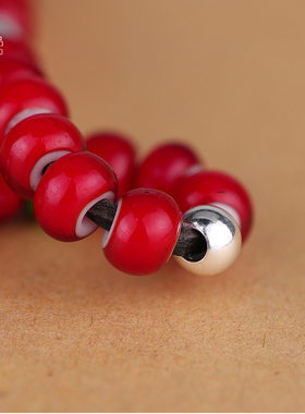 极速大拙 高桥吾郎gmoros日本菊地健6mm8mm进口白芯琉璃珠项链男