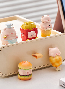 极速小猪摆c件可爱治愈系工位桌面汽车上车载中控台装饰品车内猪