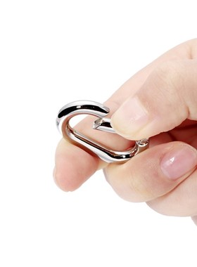 极速5Pcs/lot Metal Oval Ring Spring CHlasps Openable Carabin