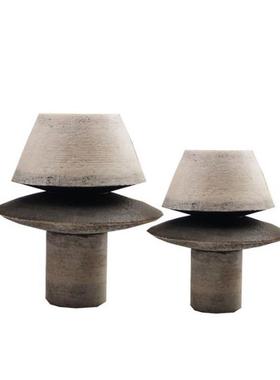 创意不规则干花树脂花器摆件花瓶侘寂风样板间售楼处软装饰品摆设