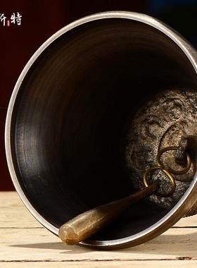 欧斯特 五股金刚铃杵摆件 尼泊尔手工铜居家客厅装饰摆件声音清脆