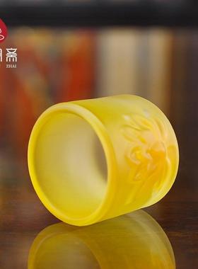 水琉璃莲花供水杯 家用室奉关公武财神供酒杯用前供杯