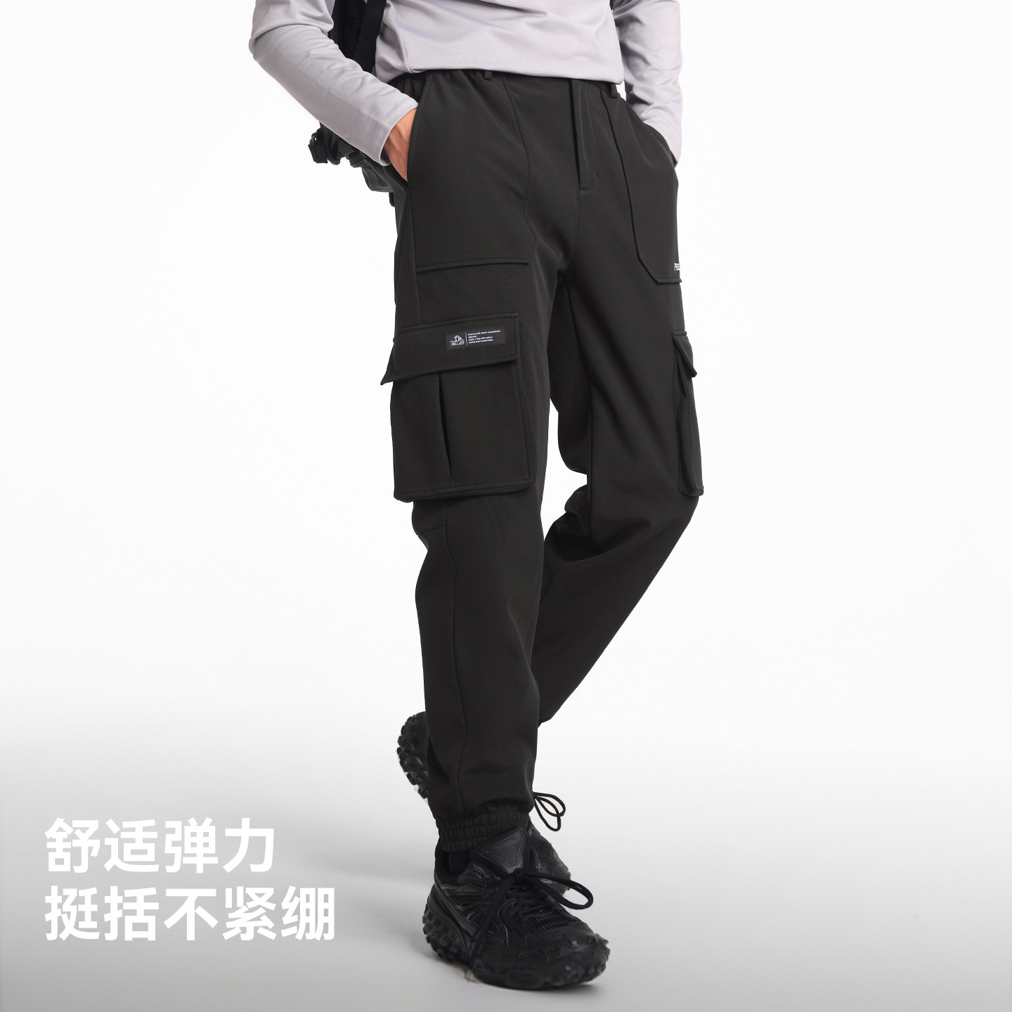 伯希和户外软壳裤男新款防风防寒工装直筒休闲裤抓绒登山保暖长裤,淘宝优惠券,粉丝福利购,淘宝优惠卷