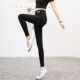 Spot quick-delivery black outer leggings spring and autumn thin tight 202 new high-waisted small foot trousers
