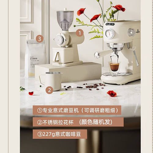 新品雪特朗(eSTELANG)意式半自动咖啡机家用小型奶泡机1other/其 - 图2