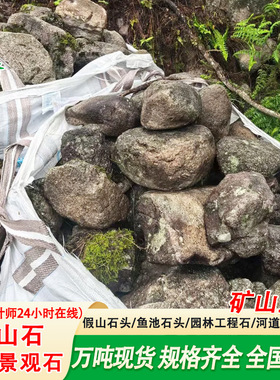 野山石风景石鱼池假山造景