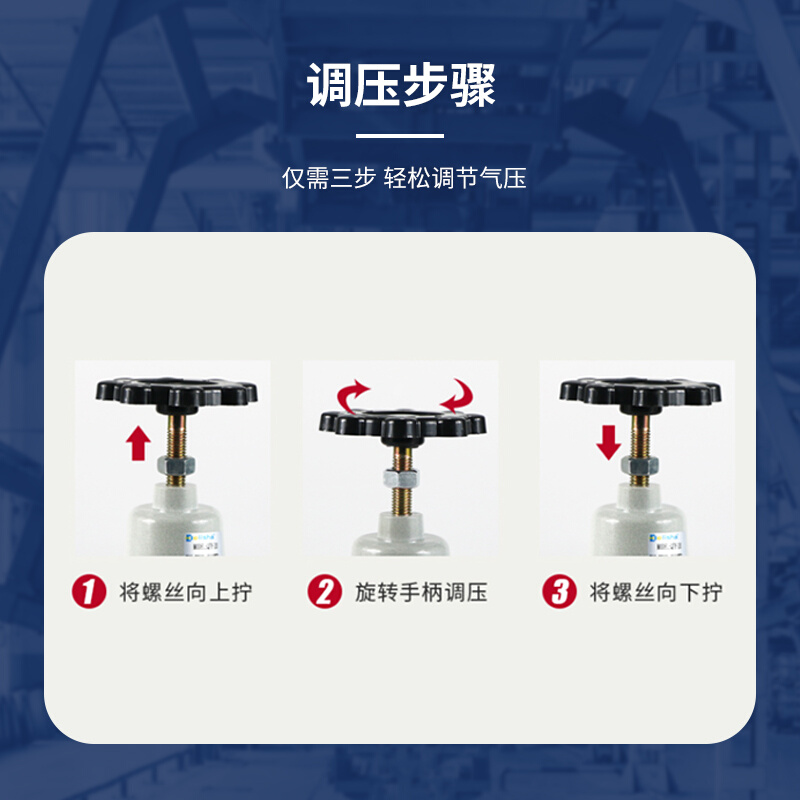 空压机气泵气动高压减压阀 QTYH15 25 分水器QSLH1525 - 图2