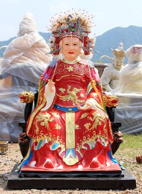 速发十无老母神像供摆奉件无极无双二声观音黎山骊山老母佛像