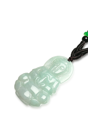 六桂福珠宝翡翠玉观音吊坠